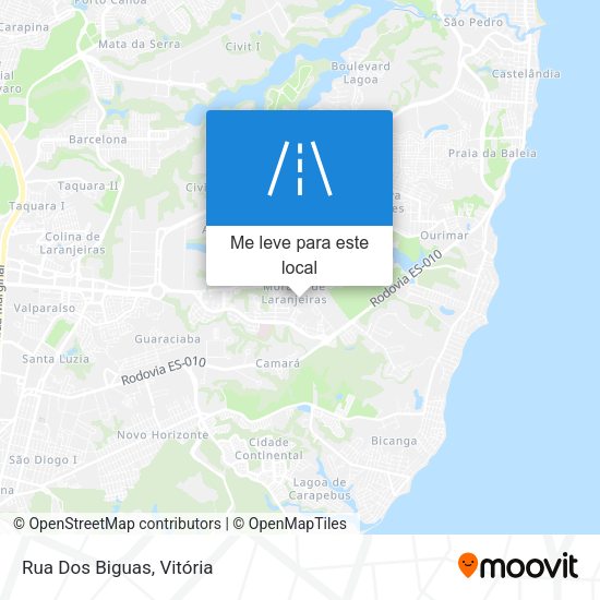 Rua Dos Biguas mapa