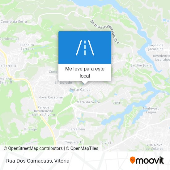 Rua Dos Camacuãs mapa