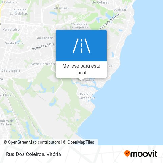 Rua Dos Coleiros mapa