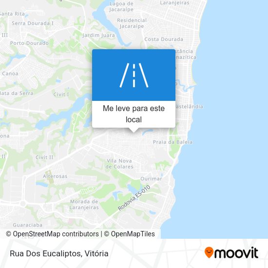Rua Dos Eucaliptos mapa