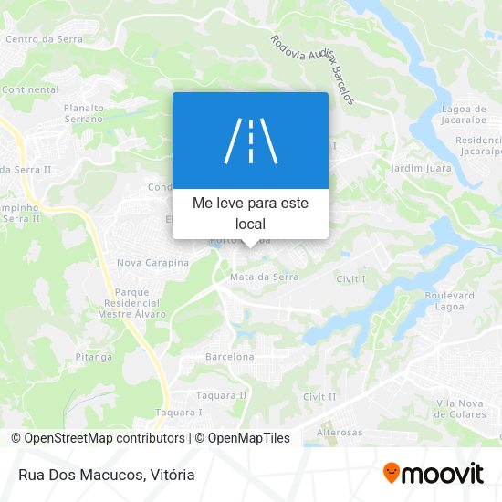 Rua Dos Macucos mapa