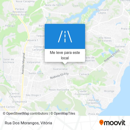 Rua Dos Morangos mapa