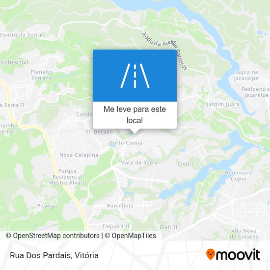 Rua Dos Pardais mapa
