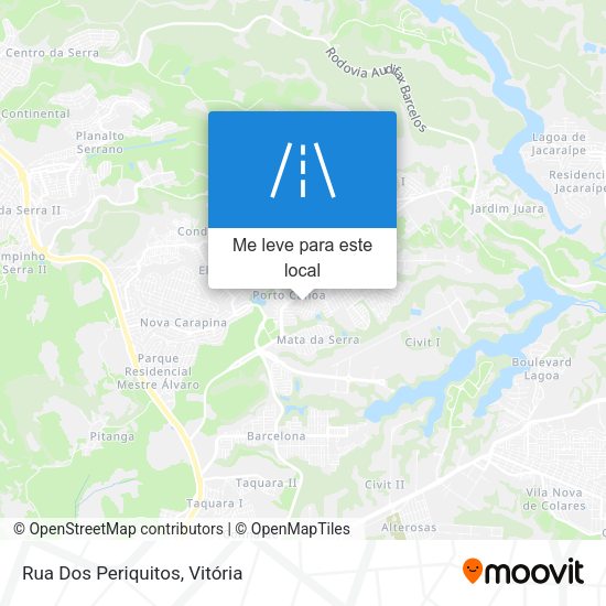 Rua Dos Periquitos mapa