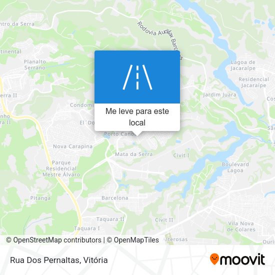 Rua Dos Pernaltas mapa
