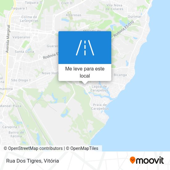 Rua Dos Tigres mapa