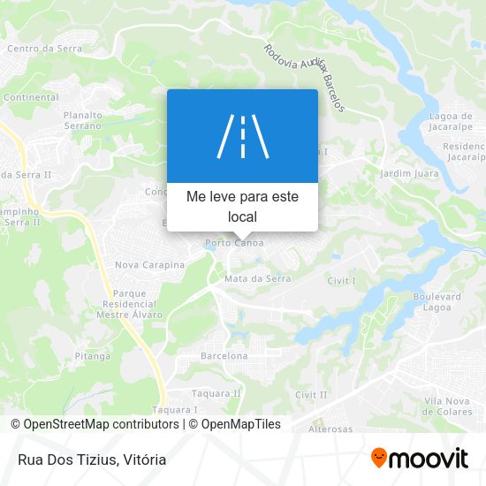 Rua Dos Tizius mapa