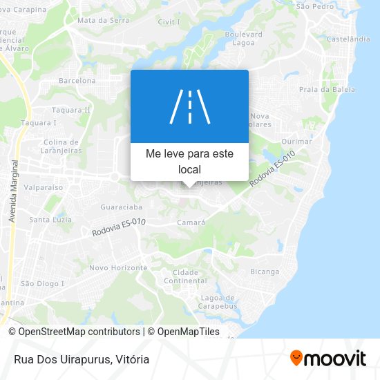 Rua Dos Uirapurus mapa