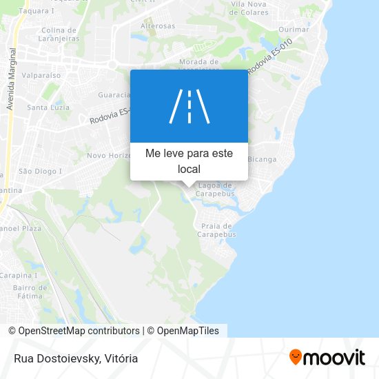 Rua Dostoievsky mapa