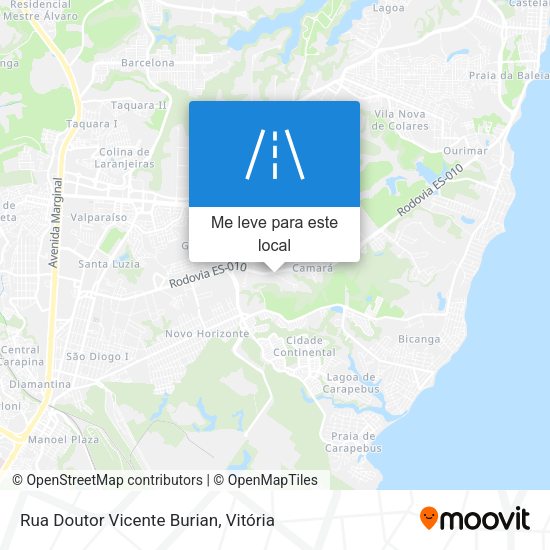 Rua Doutor Vicente Burian mapa