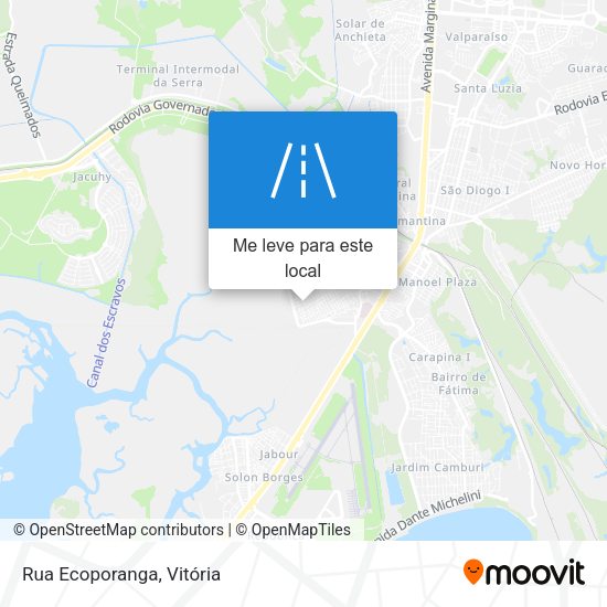 Rua Ecoporanga mapa