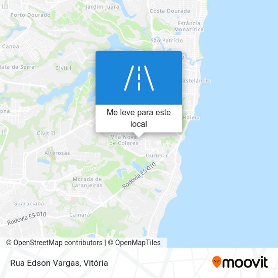 Rua Edson Vargas mapa