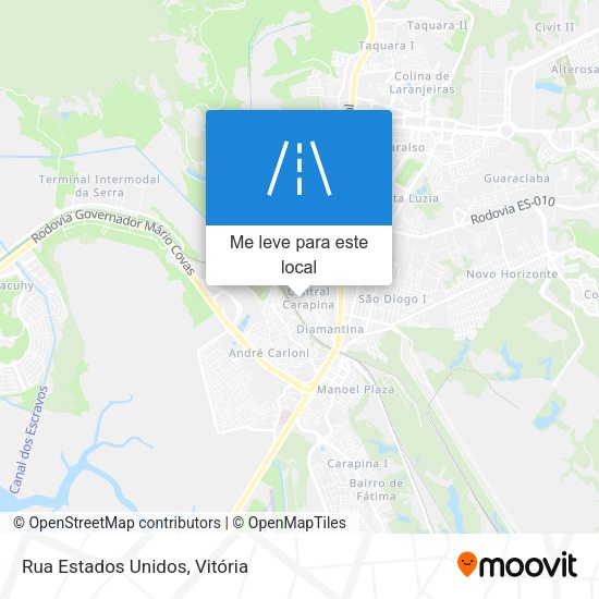 Rua Estados Unidos mapa