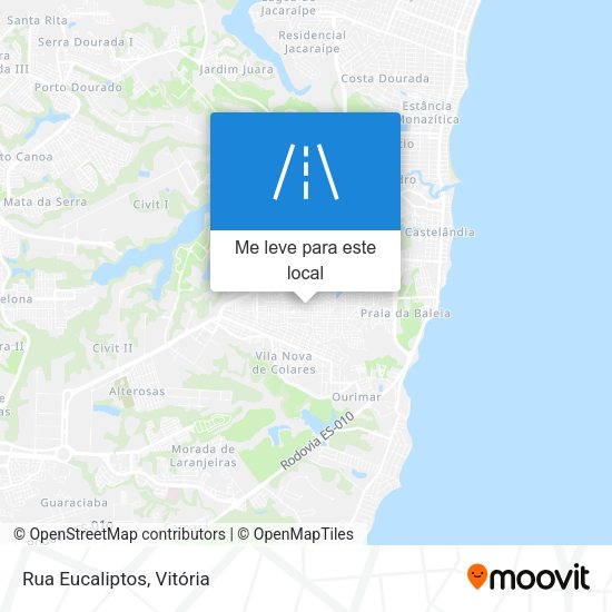 Rua Eucaliptos mapa