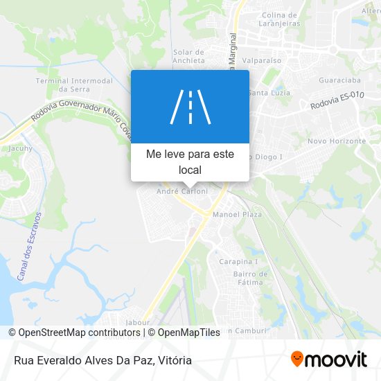Rua Everaldo Alves Da Paz mapa