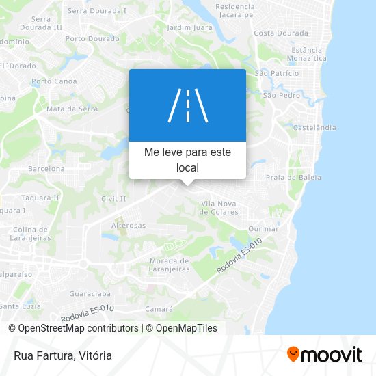 Rua Fartura mapa