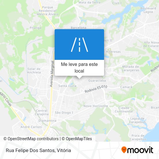 Rua Felipe Dos Santos mapa