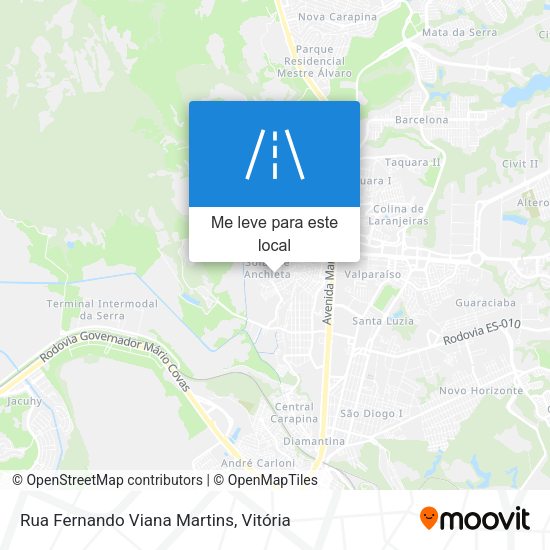 Rua Fernando Viana Martins mapa