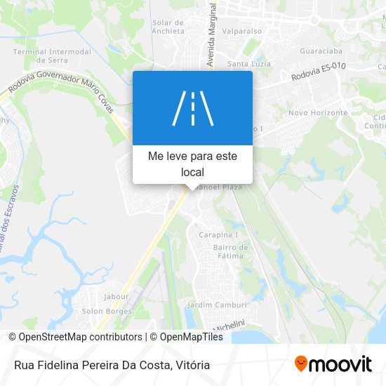 Rua Fidelina Pereira Da Costa mapa