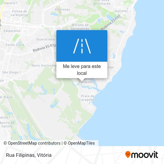 Rua Filipinas mapa