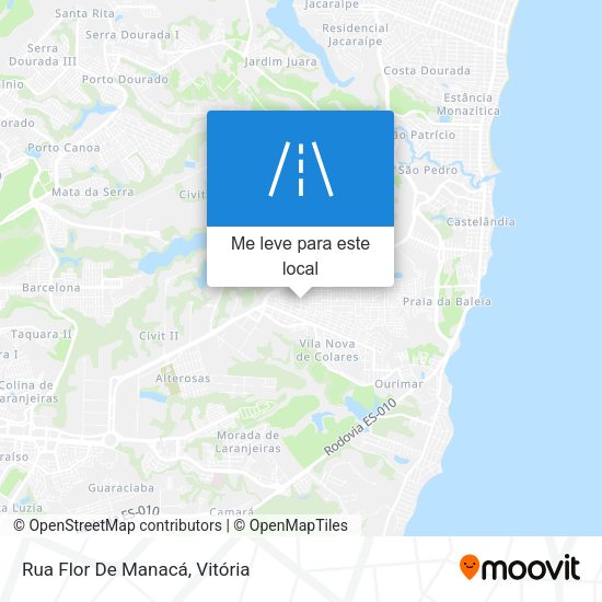 Rua Flor De Manacá mapa