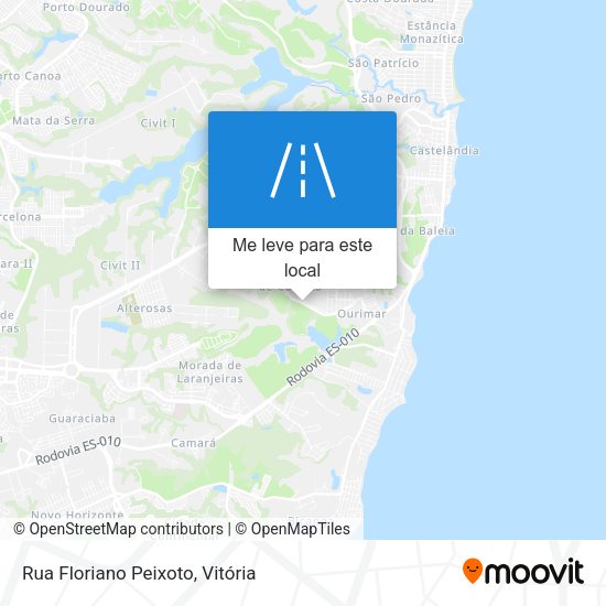 Rua Floriano Peixoto mapa