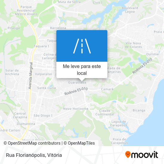 Rua Florianópolis mapa