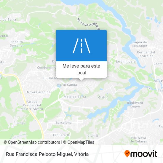 Rua Francisca Peixoto Miguel mapa