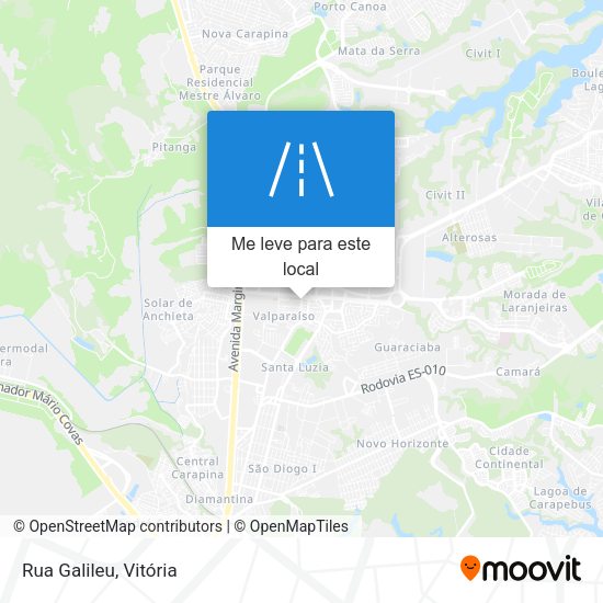 Rua Galileu mapa
