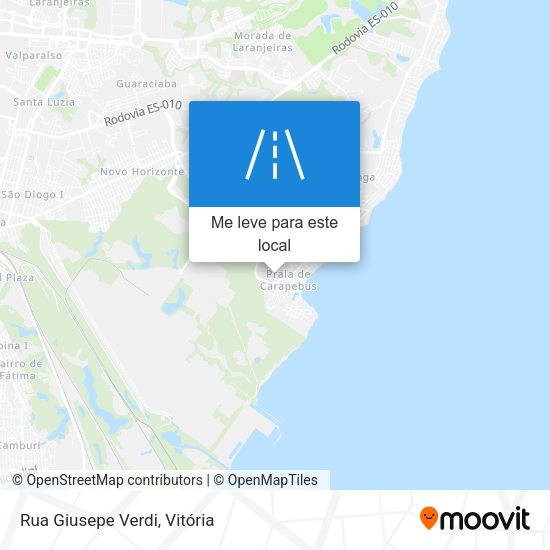 Rua Giusepe Verdi mapa