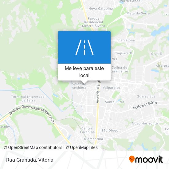 Rua Granada mapa