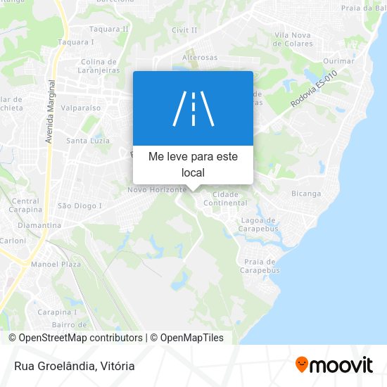 Rua Groelândia mapa