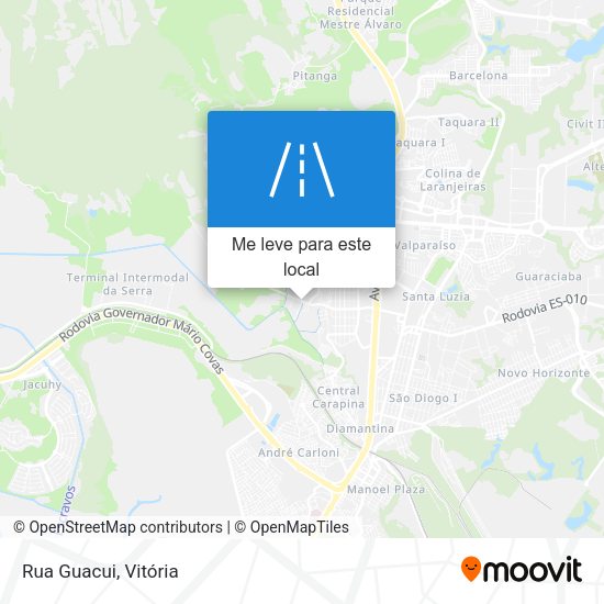 Rua Guacui mapa
