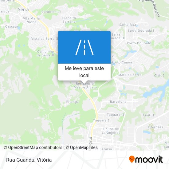Rua Guandu mapa