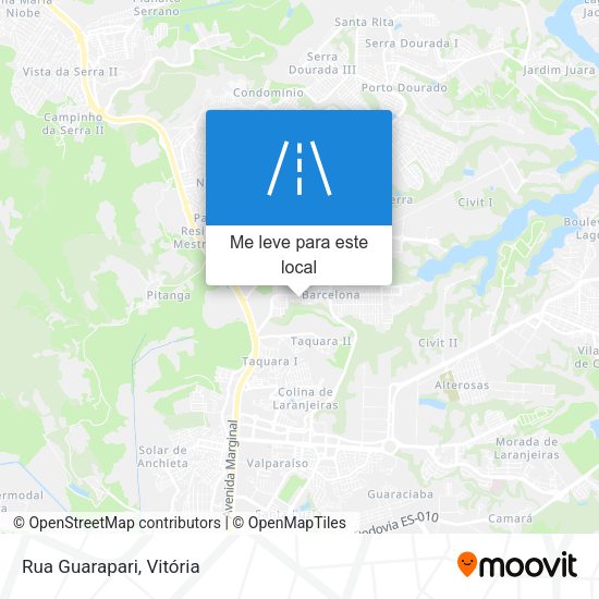 Rua Guarapari mapa