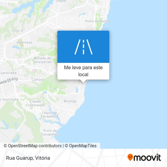 Rua Guarup mapa