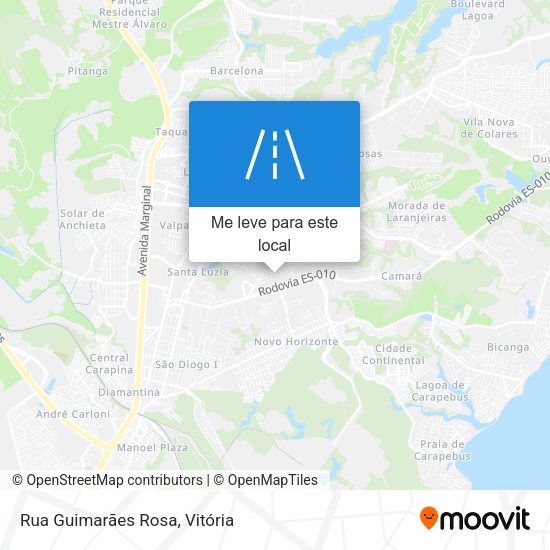Rua Guimarães Rosa mapa
