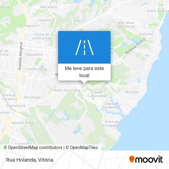Rua Holanda mapa