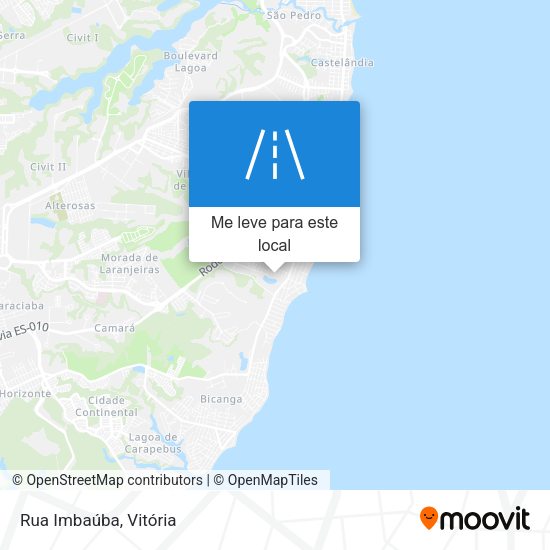 Rua Imbaúba mapa