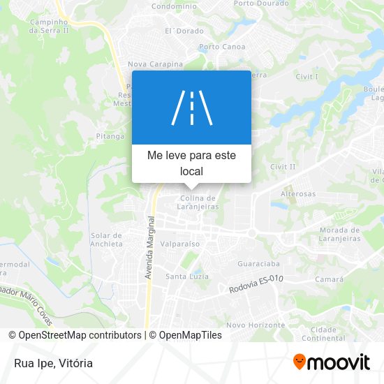 Rua Ipe mapa