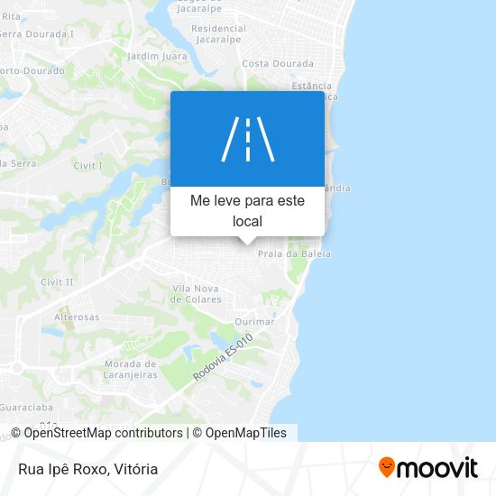 Rua Ipê Roxo mapa