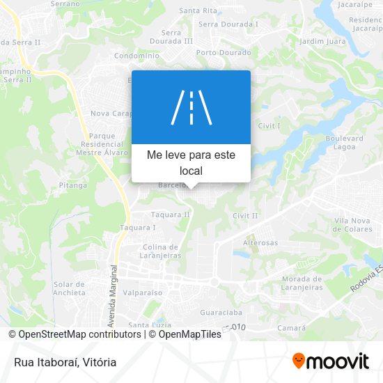 Rua Itaboraí mapa