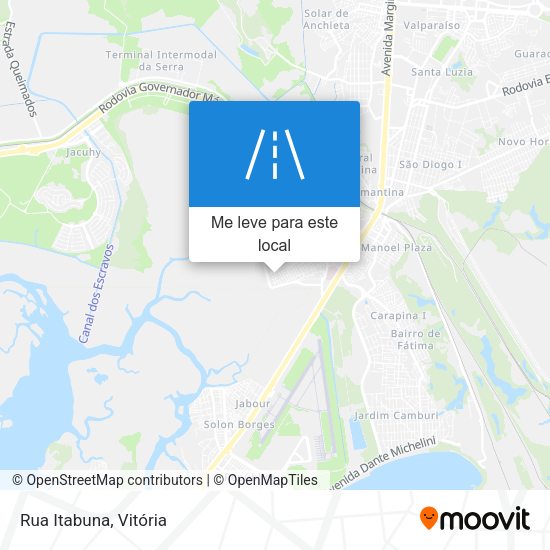 Rua Itabuna mapa