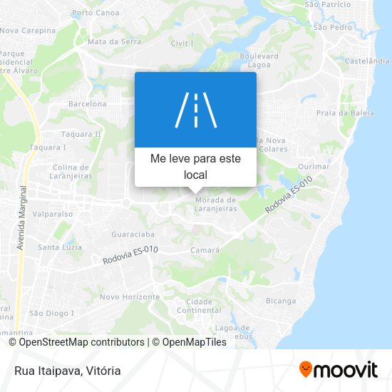 Rua Itaipava mapa
