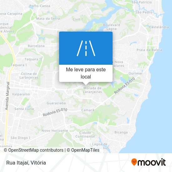 Rua Itajaí mapa