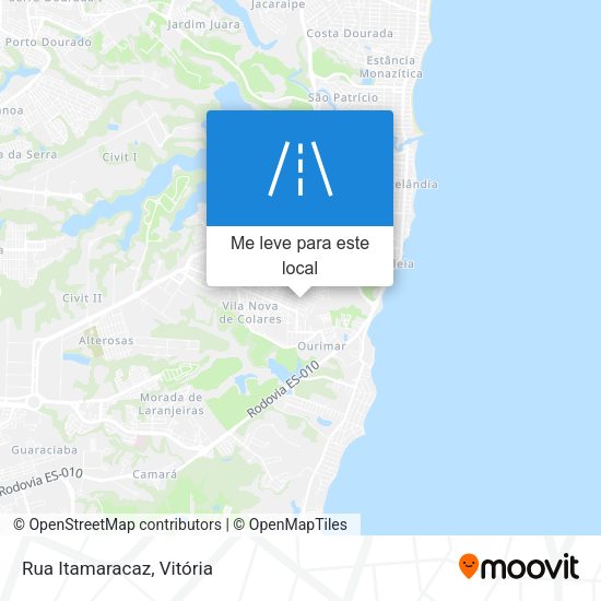 Rua Itamaracaz mapa