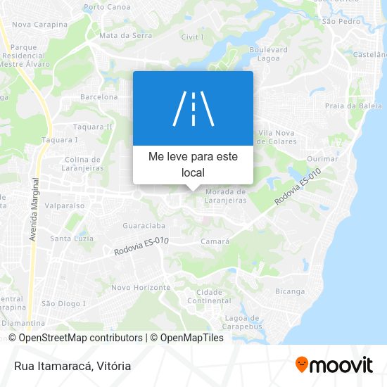 Rua Itamaracá mapa