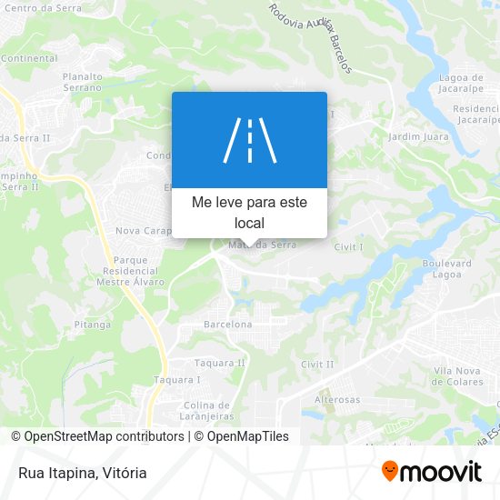 Rua Itapina mapa