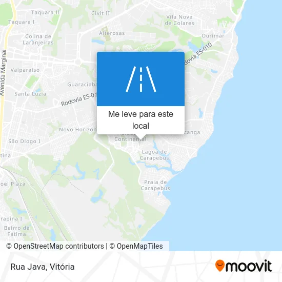 Rua Java mapa