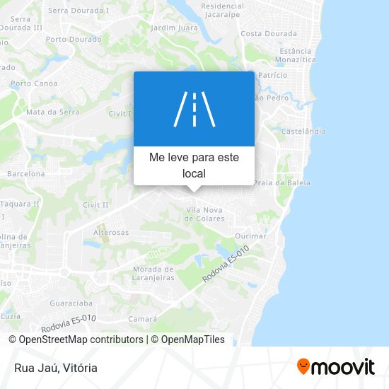Rua Jaú mapa